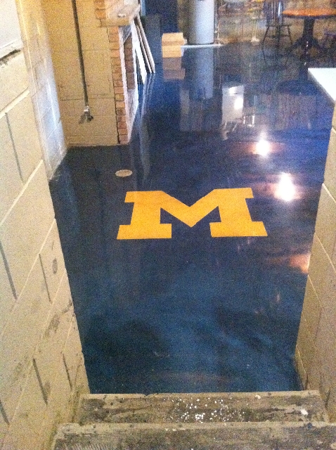 Ann Arbor Mi Custom Basement Epoxy Flooring 25
